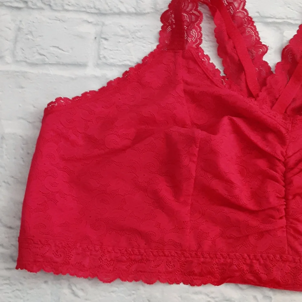 Cacique collection red lace bralette
